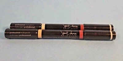 AVON Jillian Dempsey Multi Pencil Crayon 2pc Eye Lip Cheek Sugar Plum & Rasberry - Image 1 of 4