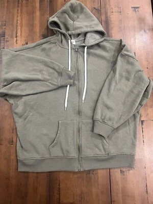 Chaqueta con Capucha BKE The Buckle Para Hombres OS Talla Única Verde Militar Cremallera Completa Foto 1 de 4