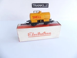 ELECTROTREN ESPAGNE 1802 WAGON CITERNE A ESSIEUX SHELL - Foto 1 di 4