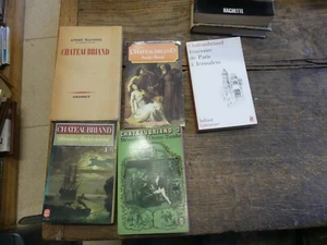 Lot de 5 livres de et sur Chateaubriand : atala-René / mémoires d'outre-tombe - Foto 1 di 1
