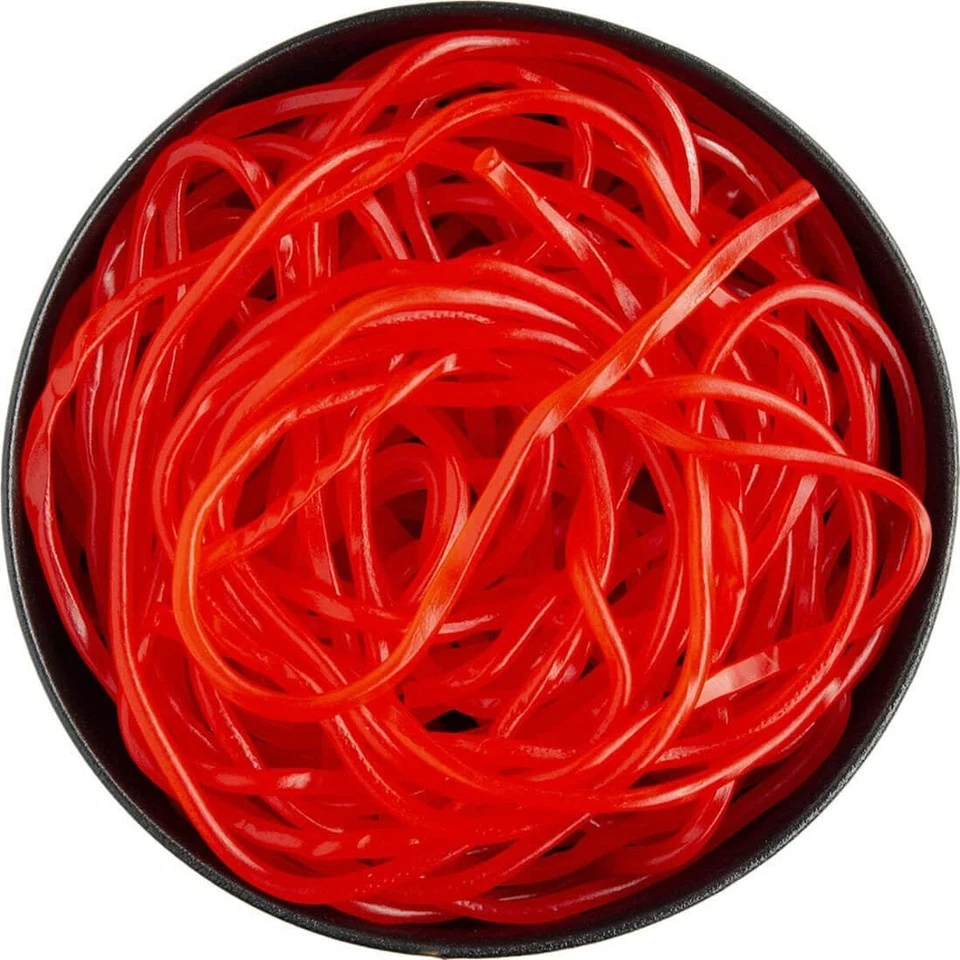 Shoestring Red Strawberry Licorice Laces 2 Pounds Gustaf's