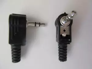 (2x) Spina telefono STEREO angolo retto 3,5 mm mini audio 1/8" Philmore 70-097 - Foto 1 di 1