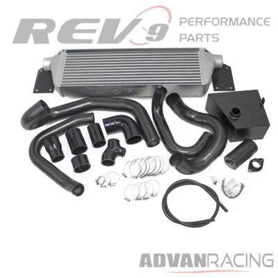 Intercooler de montaje delantero Rev9 FMIC con tuberías Boost para Subaru WRX 2015-21 Foto 1 de 4