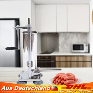 Riempitrice manuale per salsicce insaccatrice pressa per salsicce acciaio inox cuoci salsicce 3L - Foto 1 di 21