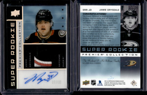 2021-22 Upper Deck Premier #SRR-JD Super Rookie Patch Auto Jamie Drysdale /49