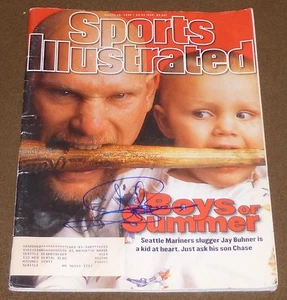 JAY BUHNER SIGNED SPORTS ILLUSTRATED MAGAZINE w/ PROOF MARCH 18, 1996 MARINERS - Picture 1 of 2