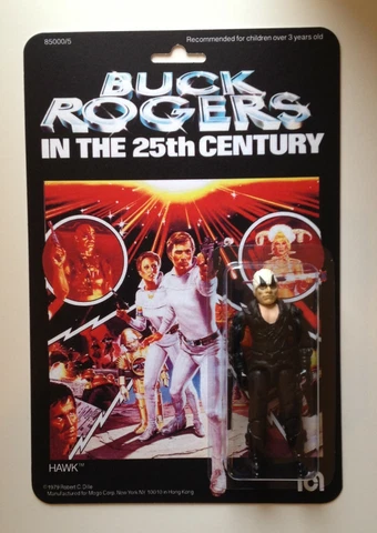 Custom made Hawk 3 3/4 Buck Rogers Action Figure Vintage Style Cover
