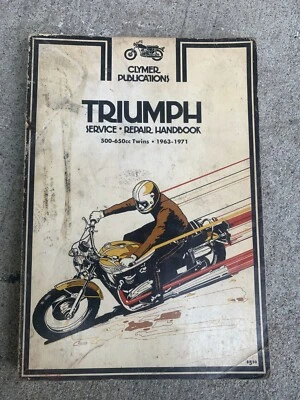 Manual de reparación de servicio de motocicleta gemelos Triumph 500-650cc Clymer 1963-1971 Foto 1 de 4