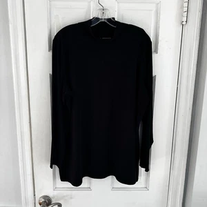 Susan Graver Modern Essentials Women’s Sz 1X Black Liquid Knit Mock Neck Tunic - Picture 1 of 8