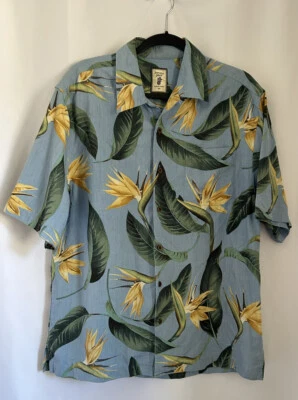 Jamaica Jaxx Hawaiian Camp Shirt 100% Silk Size Medium M - Image 1 of 4