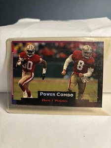 1993 Pro Set Power "Power Combos" Jerry Rice / Steve Young. Karte # PC2 - Bild 1 von 2