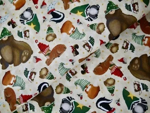 Robert Kaufman Patchworkstoff GNOMELAND CRITTERS Tiere Waldtiere Kinderstoff - Bild 1 von 10