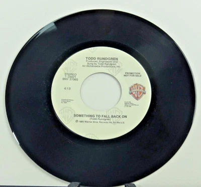 Todd Rundgren - Rock WB 45 RPM Promo - Something To Fall Back On VG+ w/Sleeve Foto 1 de 4