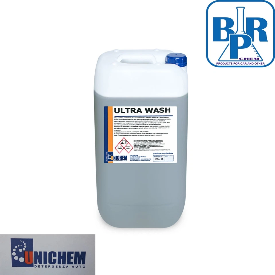 UNICHEM ULTRA WASH 25KG DETERGENTE SGRASSANTE AUTO PROFESSIONALE = SUPERMAFRASOL