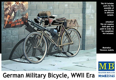 MW22 MASTERBOX 35165 GERMAN MILITARY BICYCLE, WWII ERA 1/35 FIGURE