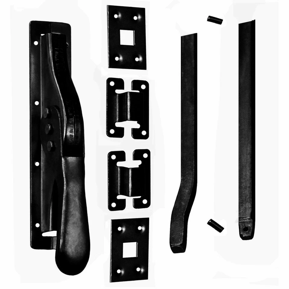 Keymet 1 set Tortreibriegel Stangen 2540 14 mm - Schwarz