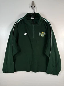 Pro Player Mens 1/4 Zip Green Bay Packers Fleece Sweater Green Sz 2XL 28x28 - Picture 1 of 10