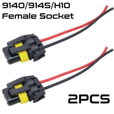 Cable arnés coleta conector hembra 2 piezas H10 9145 9140 enchufe luz antiniebla cable Foto 1 de 4