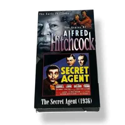 Secret Agent Alfred Hitchcock Peter Lorre Vintage VHS Cassette Movie 1997 Print - Image 1 of 3