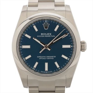 Rolex Oyster Perpetual 124200 SS SS AT Blue-Face 3 Extra Links - Picture 1 of 9