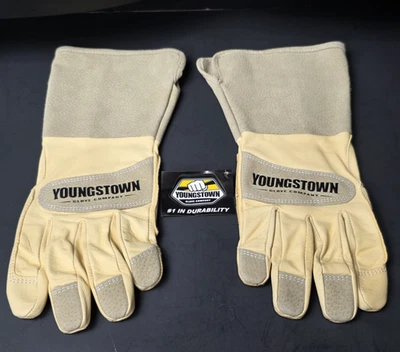 Youngstown Glove Company Men's Leather Utility Plus Wide Cuff 11-3255-60-S Small - Image 1 of 4