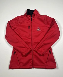 Chaqueta para mujer St Louis Cardinals roja mediana MLB béisbol resistente al agua cremallera - Imagen 1 de 10