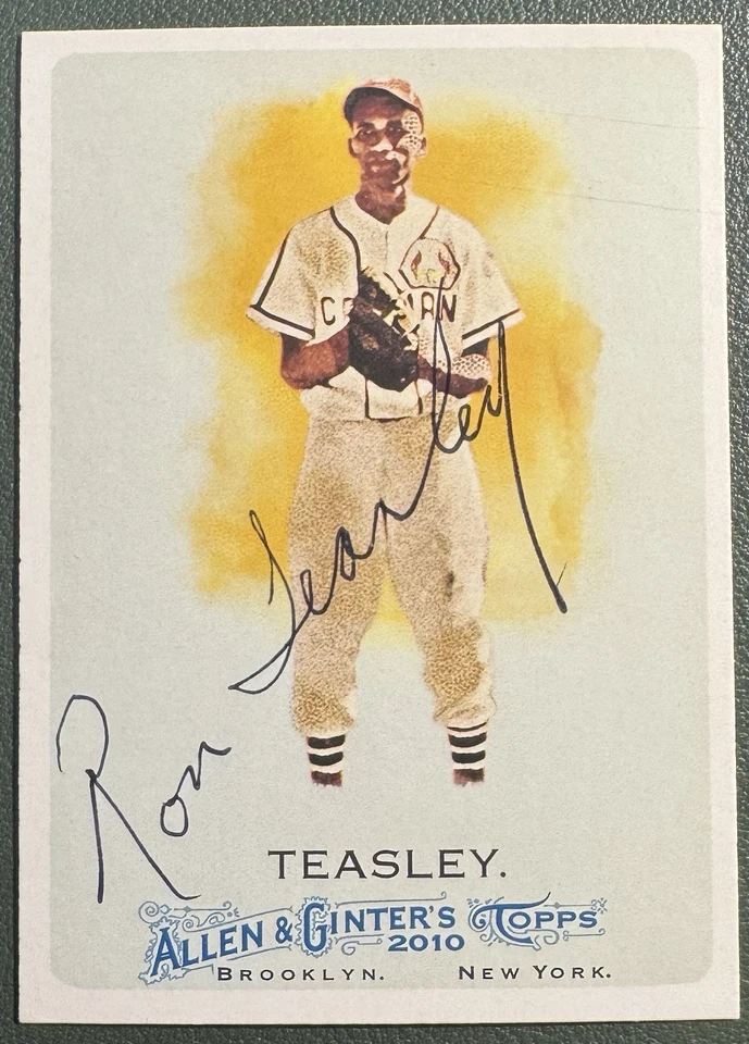 2010 Topps Allen & Ginter's Ron Teasley #291 Rookie RC Hand Signed IP Auto - Image 1 of 1