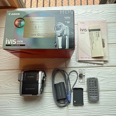 Canon iVIS HV10 Video Camera Body No Charger Untested with Box - Image 1 of 4