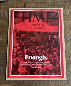 TIME Magazine CHARLIE KIRK Assassination 9/29/25 Collectors Limited Edition MAGA - Picture 1 of 4