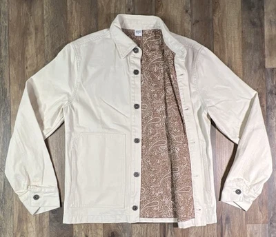 Abrigo Stoic Denim Chore para mujer pequeño beige granero casa de campo nuevo sin etiquetas forrado pesado. Foto 1 de 4