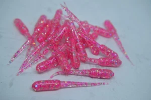 PACK DE 30 SEÑUELOS JASONS CRAPPIE STINGER 2" GRUB CRAPPIE PLANTILLAS ROSA BRILLO - Imagen 1 de 2
