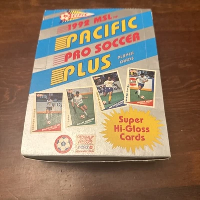 Pacific Pro Soccer Plus 1992 caja sellada de fábrica - 36 paquetes Foto 1 de 4