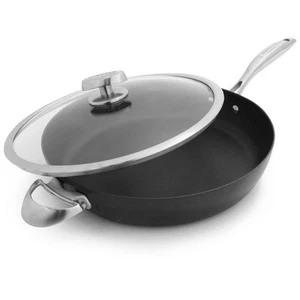 Scanpan - PADELLA ALTA "PRO IQ" CON 2 MANICI E COPERCHIO IN VETRO CM Ø32X11,3 - Picture 1 of 2