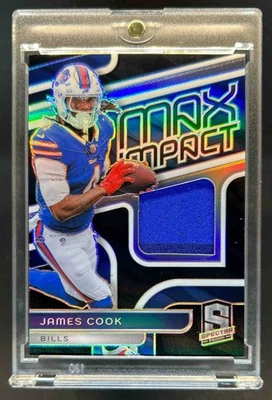 2024 Panini Spectra James Cook Max Impact Jersey #13/99 Bills - Image 1 of 2