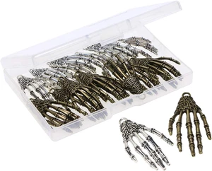 Metal Skeleton Skull Hand Claws Charm Accessories Punk Horror Bone Claw for Hall - Picture 1 of 5