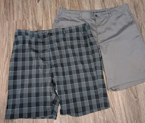 PGA Tour Mens Size 42 Golf Shorts Stretch Easy Care Moisture Wicking Set Of 2 - Picture 1 of 17