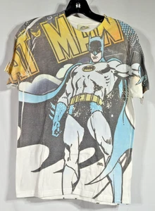 DC Comics Official Batman All Over Print T-Shirt Size Small Y2K Super Hero Tee's - Picture 1 of 11