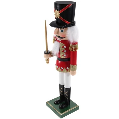  Nutcracker Figures Christmas Traditional Lovely Wood Nutcrackers - Image 1 of 4