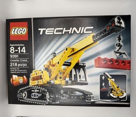 New! LEGO Technic Crawler Crane 9391 2in1 Set Bulldozer Sealed 218 pc RETIRED