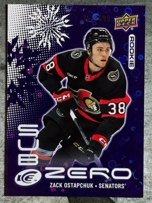 Zack Ostapchuk RC Ottawa Senators 261/699 Sub Zero Upper deck 2024-25 - Image 1 of 2