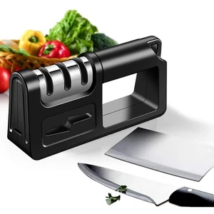 Afilador de cuchillos profesional de precisión de 4 etapas para cuchillos de cocina tijeras - Imagen 1 de 16