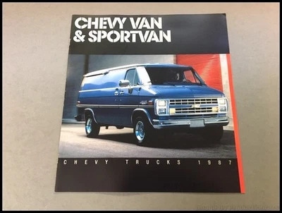 1987 Chevrolet Sportvan Van Beauville Car Sales Brochure Catalog - G10 G20 G30 Foto 1 de 4