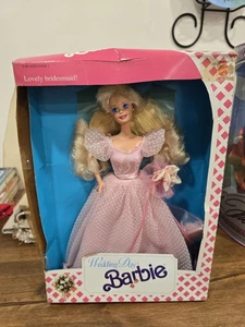 Barbie Puppe NRFB Brautjungfer für Midge 1990 Hochzeitstag - Bild 1 von 12