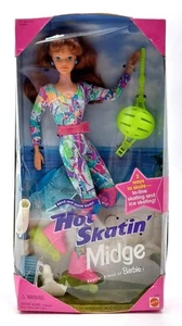 1994 Inline Hot Skatin' Midge Barbie Puppe mit Rollerskates / Mattel 13393, NrfB - Bild 1 von 8