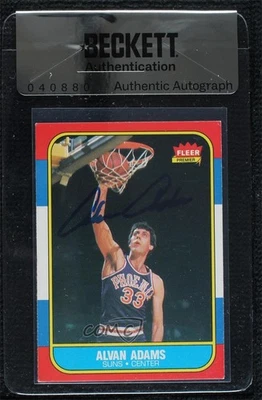 BAS 1986-87 Fleer Alvan Adams #2 Seal of Authenticity Auto - Image 1 of 2