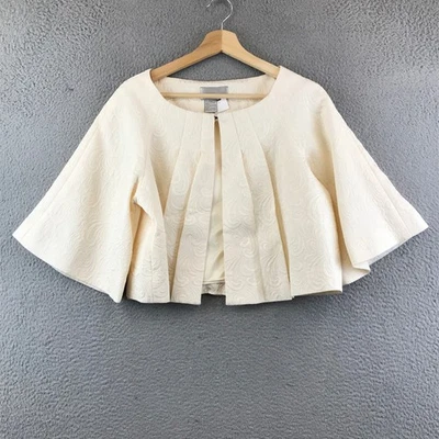 Chaqueta Recortada Spiegel Marfil Floral Damasco Patrón Ocasión Formal 6 Foto 1 de 4