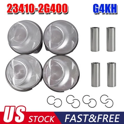 G4KH Pistons & Rings Kit for 2012-2013 Kia Sportage 2011-2014 Hyundai Sonata 2.0 Foto 1 de 4