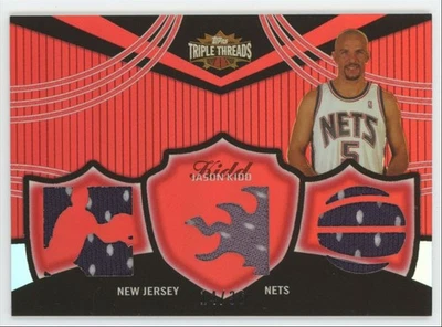 2006-07 Topps Triple Threads Ruby Jason Kidd Patch /36 Nets #TTR-52 A1 - Image 1 of 2