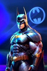 BAT SIGNAL 13”x19” Fine Art Print - Only Six Hand Numbered Prints Made - Picture 1 of 5
