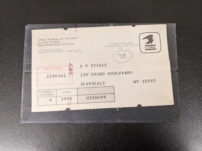 1975 US Proof Sets In Sealed Box of 4 as mailed by the US Mint - Image 1 of 3